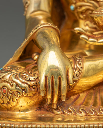 Shakyamuni Buddha Statue – Himalayan Copper Buddhist Decor