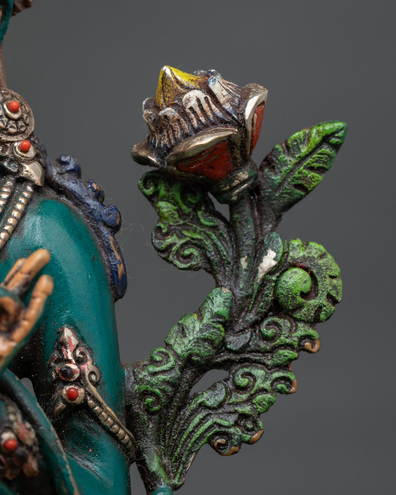 Blessed Green Tara Statue | Nepalese Spiritual Art