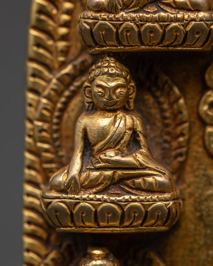 Seated Shakyamuni Buddha – Copper Altar and Meditation Statue