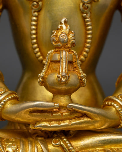 Tibetan Amitayush Statue | Bodhisattva of Longevity