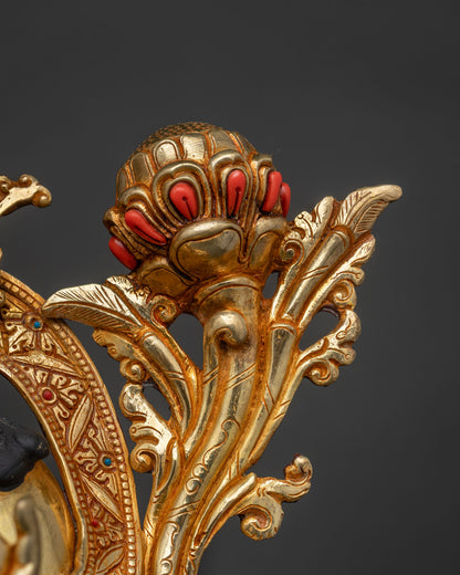 Buddhist Green Tara Statue — Traditional Nepalese Artistry