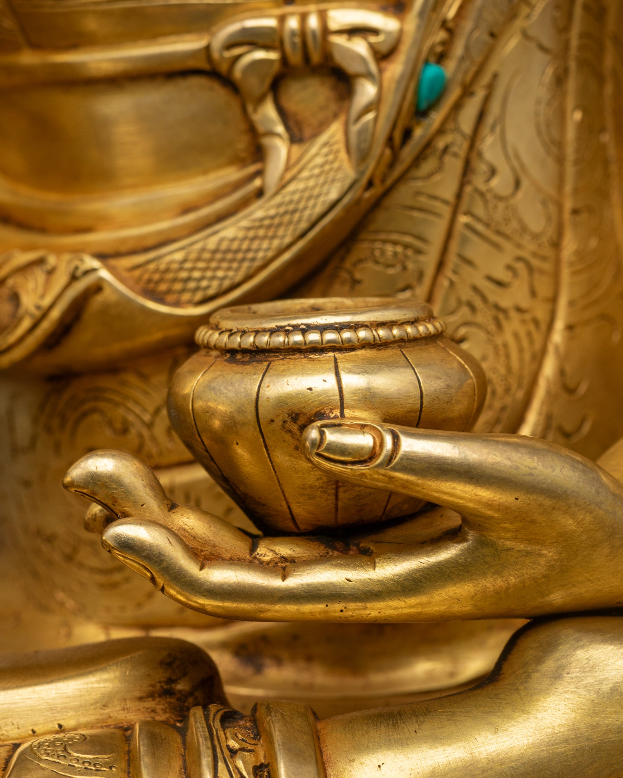 Seated Shakyamuni Buddha Sculpture | Premium Tibetan Buddhist Statue