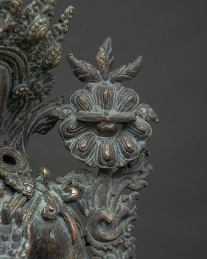 Solid Bronze Manjushree Figurine | Lord of Enlightened Wisdom