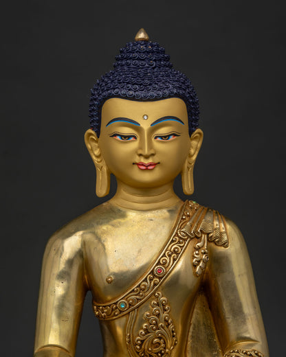 Enlightened Shakyamuni Buddha Statue for Deep Meditation
