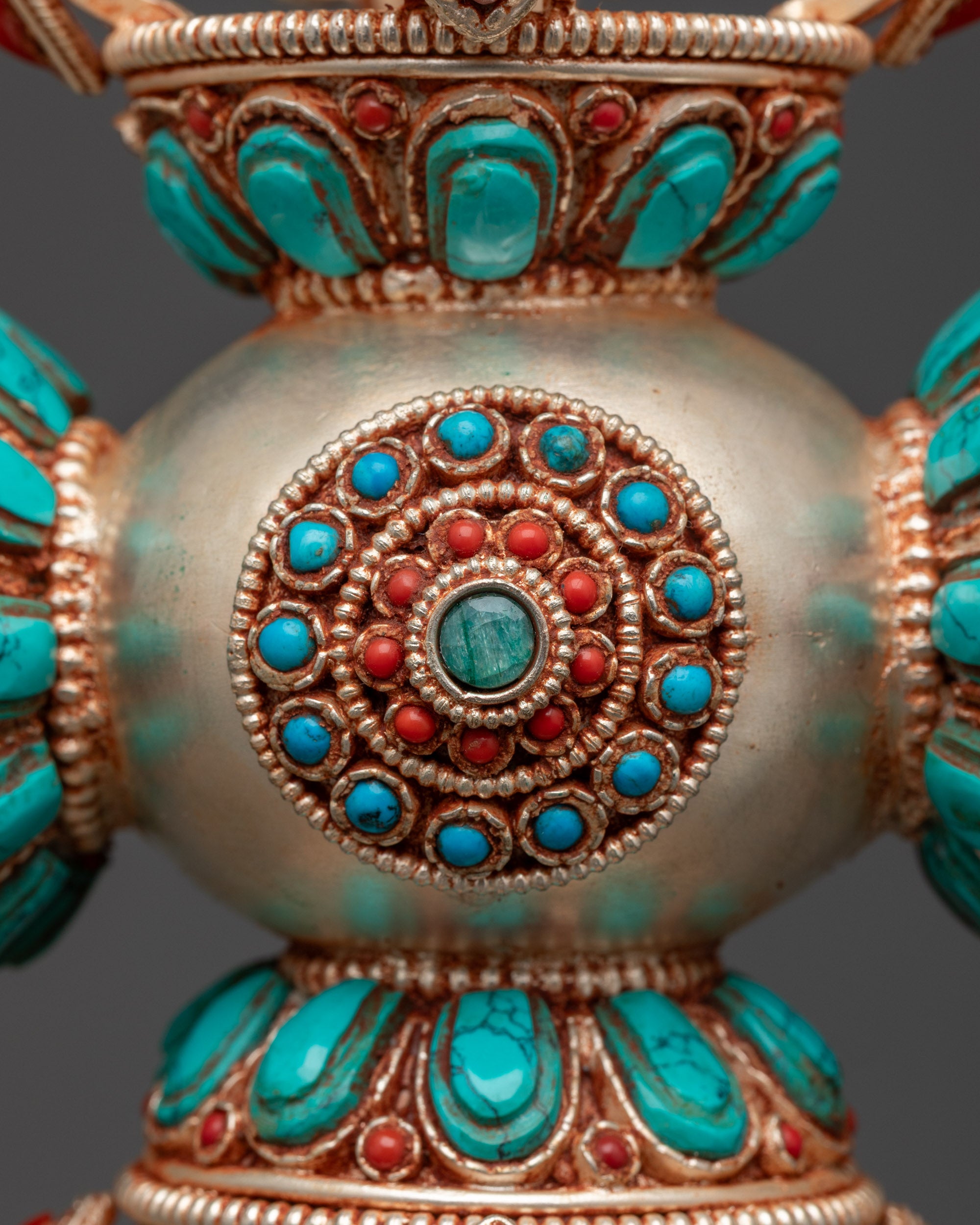 13" Enthroned Bishwo Vajra | Handcrafted Nepalese Ritual Artifact