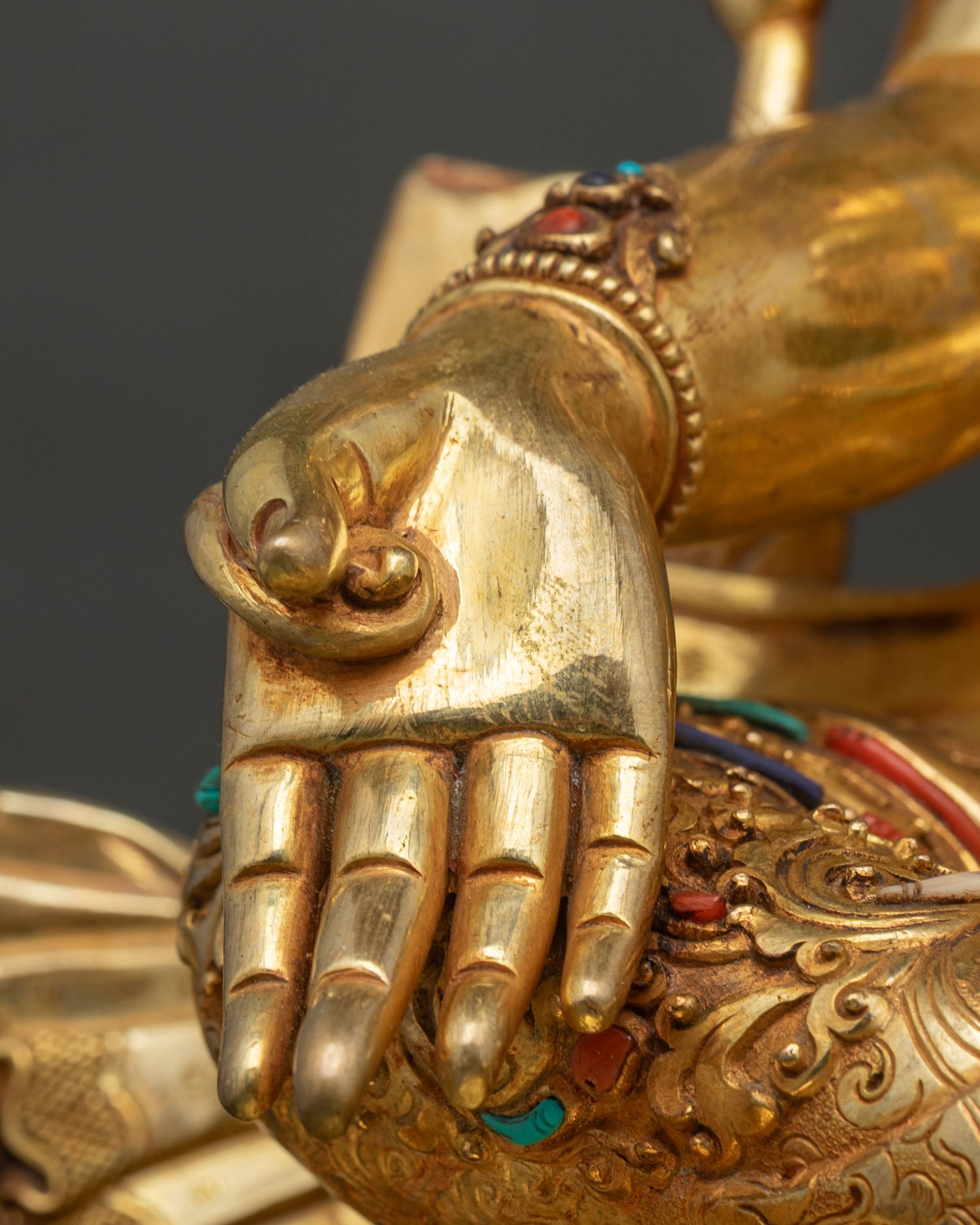 Green Tara Buddhist Statue | Traditional Newari Craftsmanship