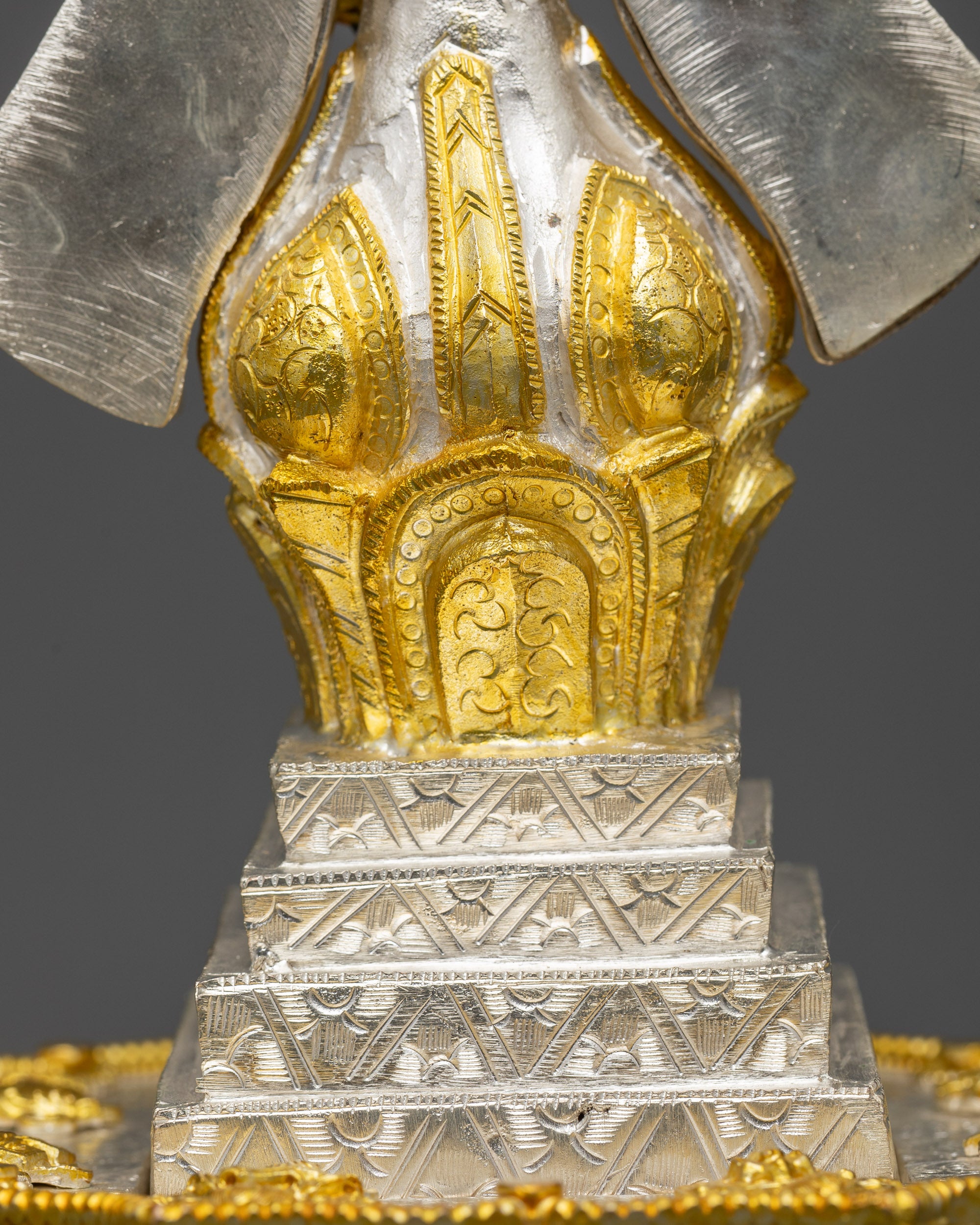 Tibetan Copper Torma Offering | Ritual Element for Buddhist Altars