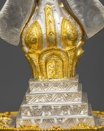 Tibetan Copper Torma Offering | Ritual Element for Buddhist Altars