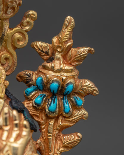 Buy Simhada Manjushri Copper Statue | Handmade in Nepal