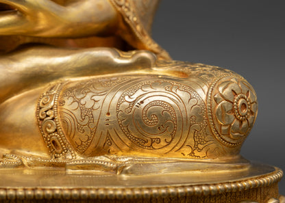 Buddha Shakyamuni – Handcrafted Copper Buddhist Sculpture