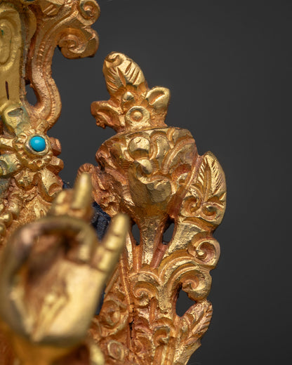 Green Tara Statue | Sacred Female Buddha Sculpture from Nepal