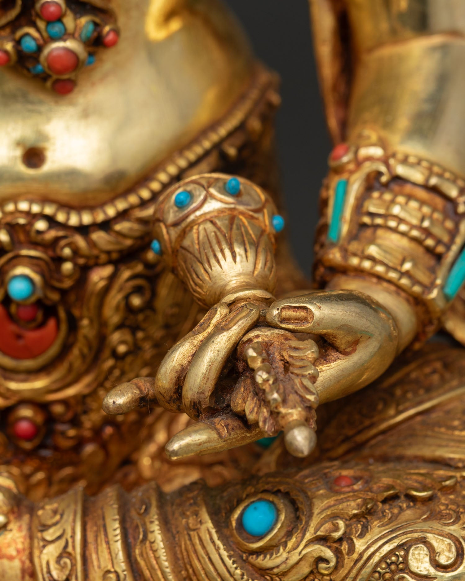 Vajrasattva with Throne – Tibetan Buddhist Statue