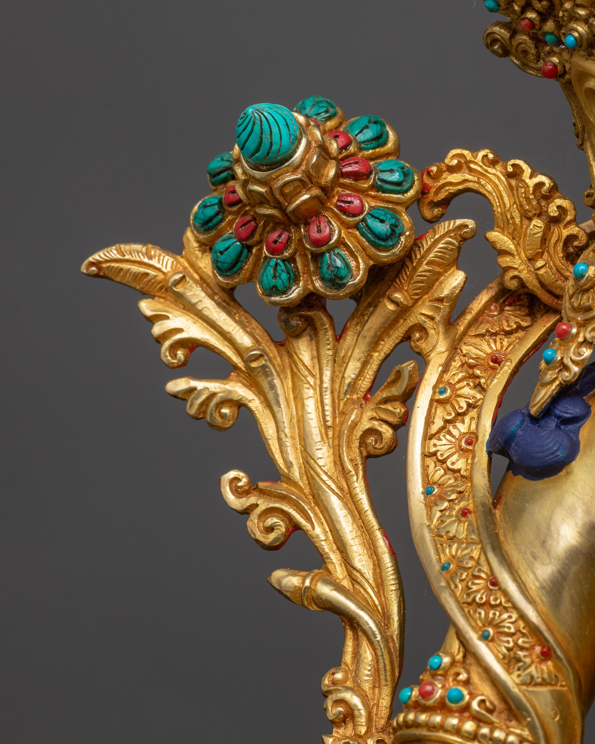 Authentic Nepalese Green Tara Sculpture | Lost-Wax Casted Artistry