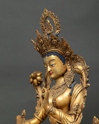 Green Tara Statue