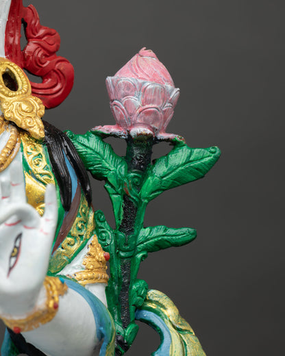 White Tara Statue | Buddhist Sacred Art from Nepal