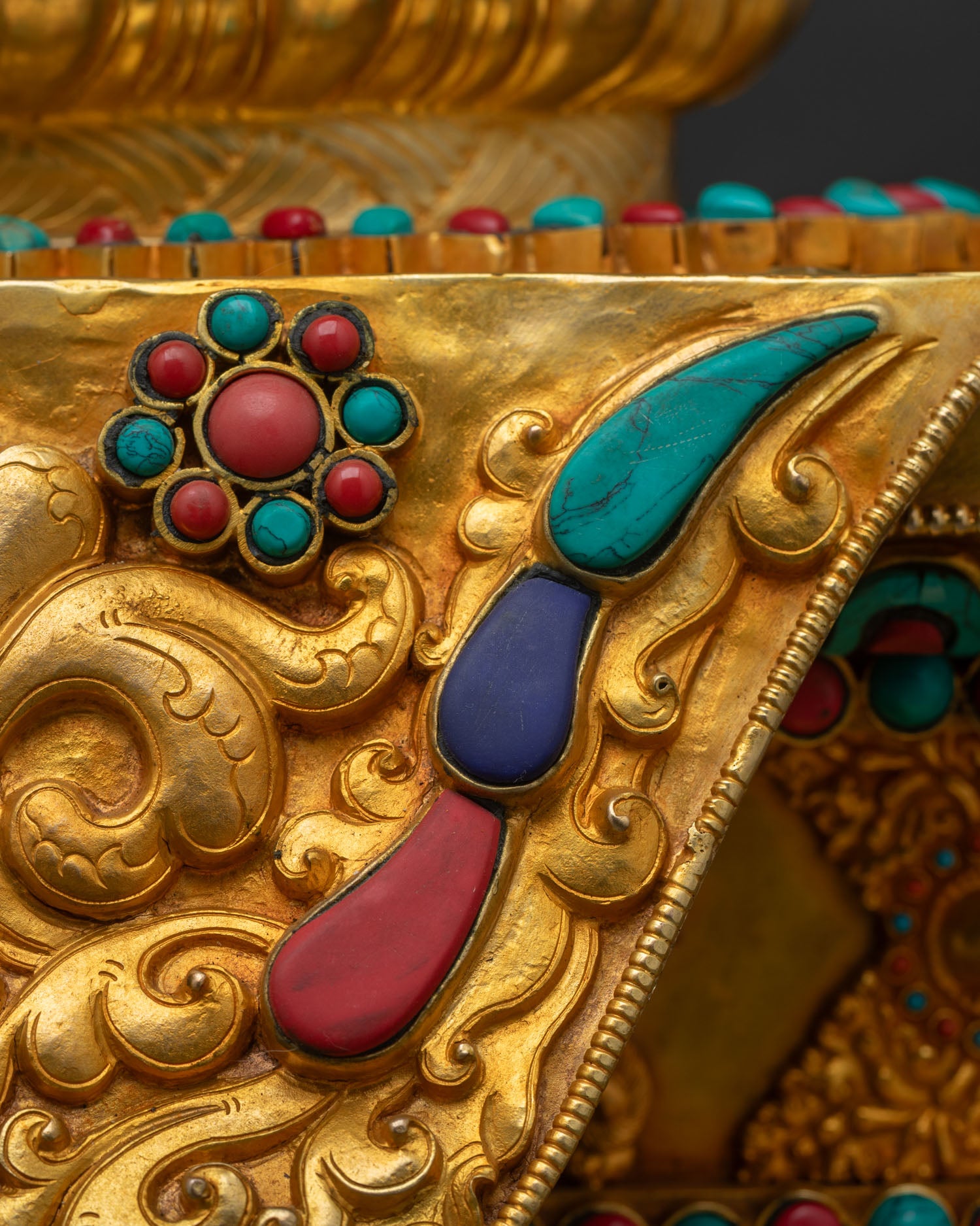 Green Tara with Throne