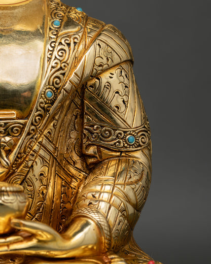 Amida Buddha (Amitabha) Statue | Lost Wax Buddhist Art