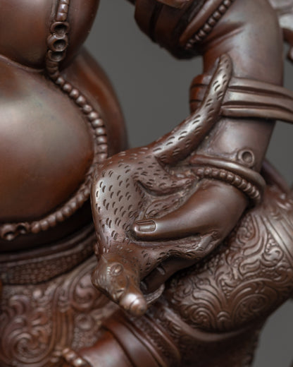 White Dzambhala Statue