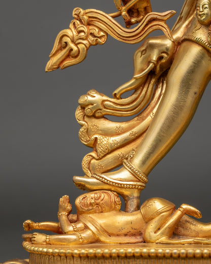 Khorlo Demchog Yab Yum Statue | Tantric Buddhist Sculpture from Nepal
