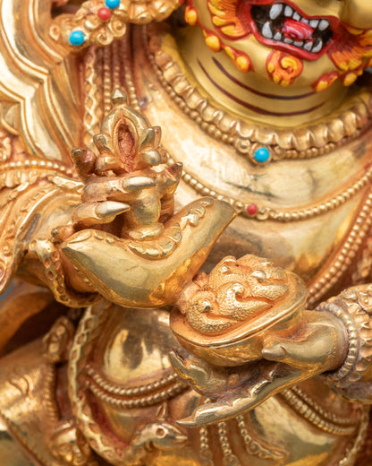 Six Armed Mahakala Statue - Traditional Nepalese Artwork