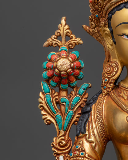 Longevity White Tara Sculpture | Ideal for Sadhana & Devotional Rituals