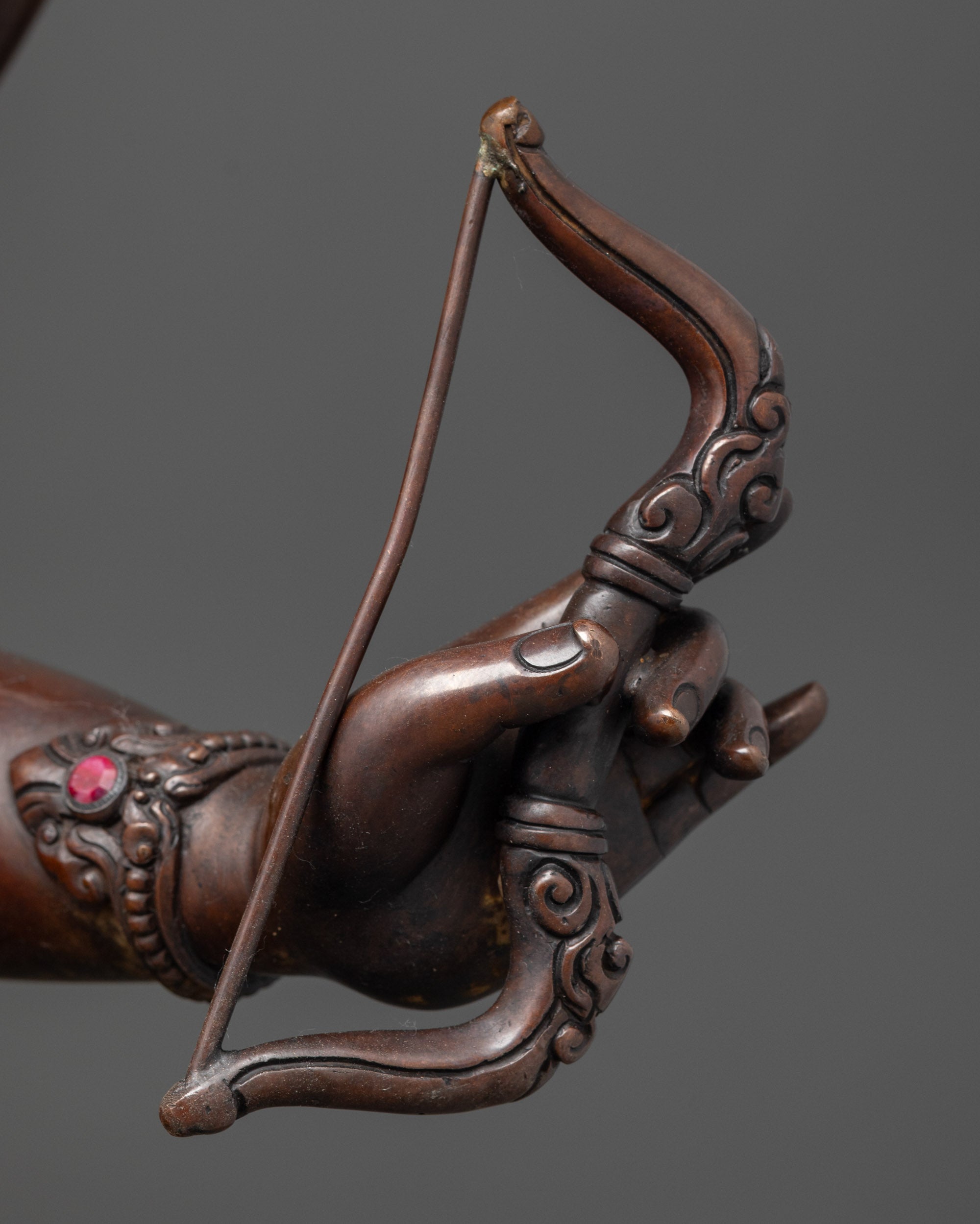 Oxidized Namgyalma (Usnisavijaya) Statue | Traditional Protector Deity