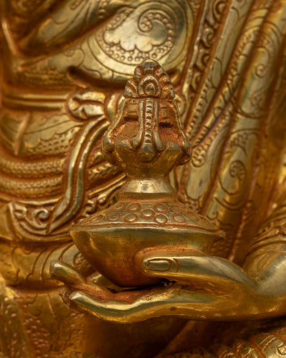 Buddhist Guru Rinpoche Statue - Handcrafted in Nepal