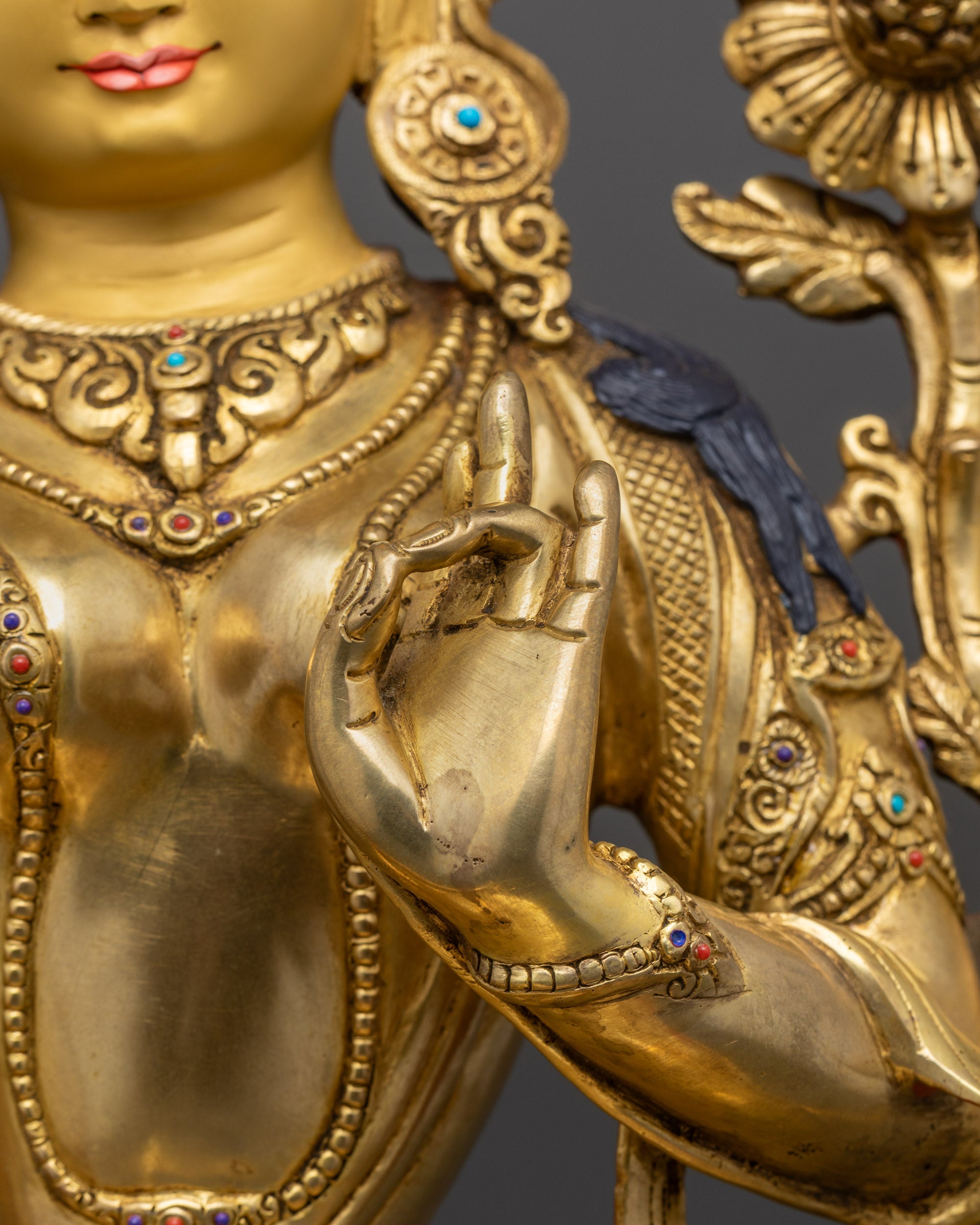 18" Meditation Statue of Mother Green Tara | Blessings of Compassion