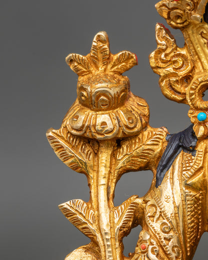 Green Tara Statue – Himalayan Copper Deity for Meditation