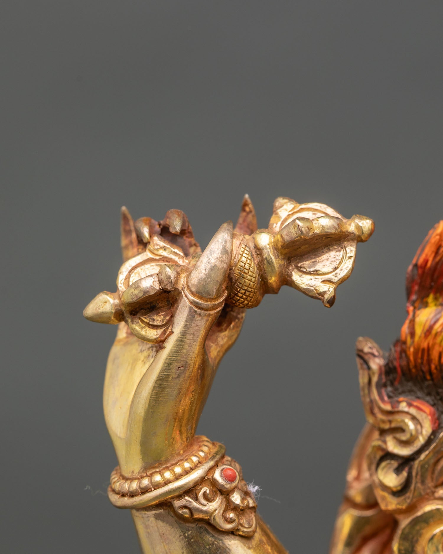 Vajrapani Sculpture - Tibetan Deity of Power and Spiritual Strength