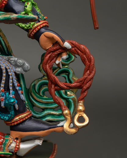 Six Arm Mahakala Statue | Authentic Tibetan Protector Artwork