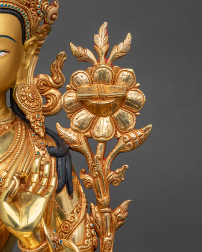Manjushri Meditation Statue | Handicrafted Nepalese Sculpture