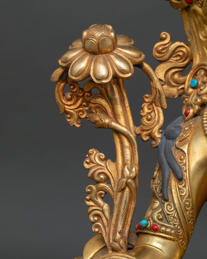 Green Tara Statue for Healing Energy | Buddhist Compassion Deity