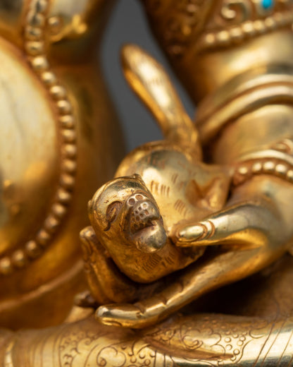 Dzambhala Statue | 24K Gold-Gilded Buddhist Sacred Art