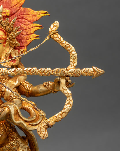 Handcrafted Kurukulla Sculpture |  Goddess of Passion & Power