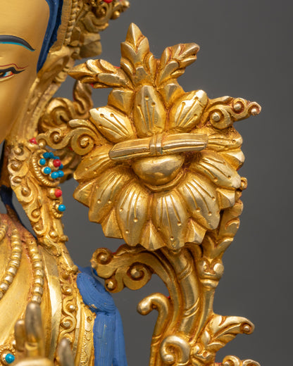 Wisdom Deity Manjushri Statue | Handcrafted Himalayan Sculpture