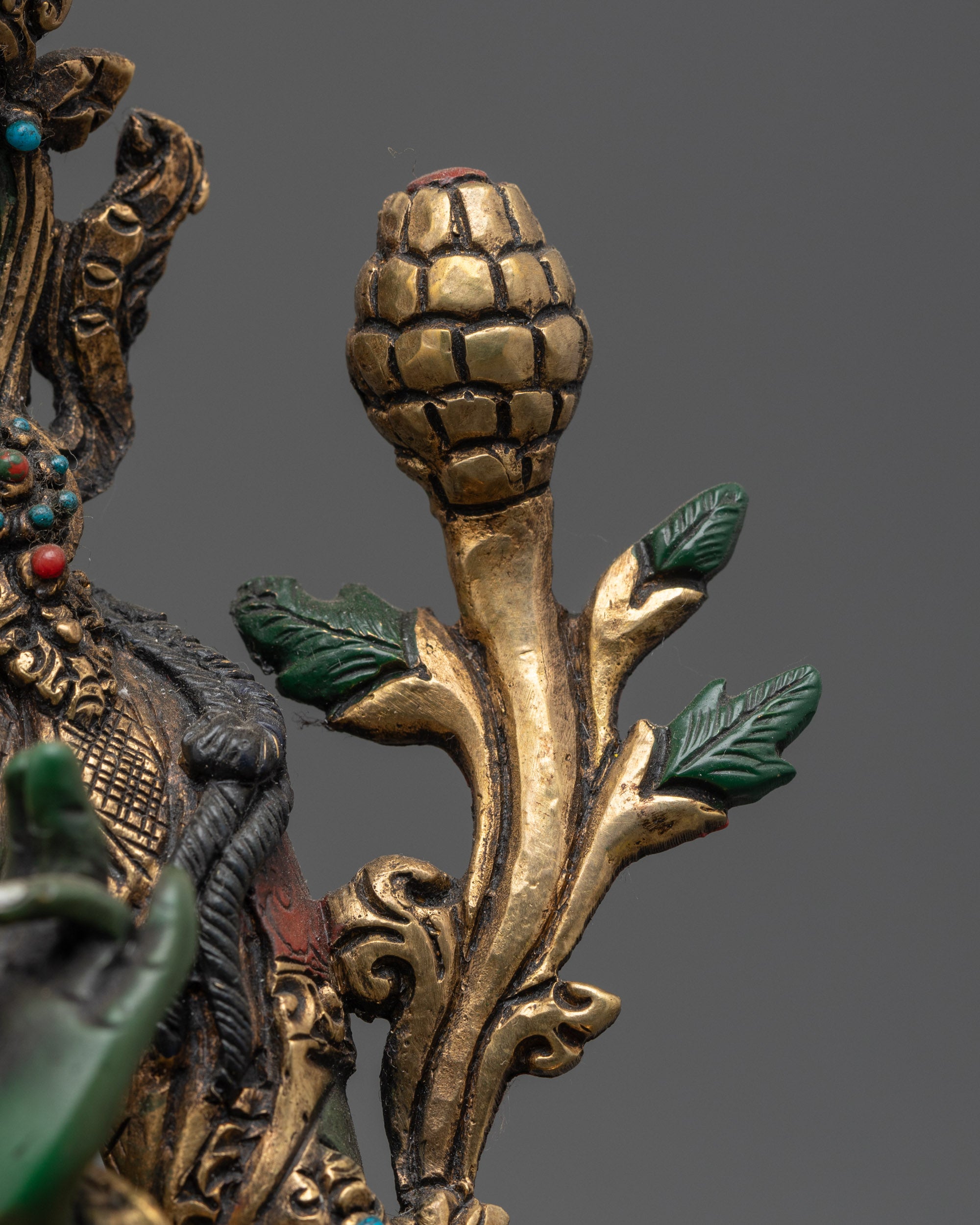 Tibetan Dolma Statue | Copper Statue of Green Tara
