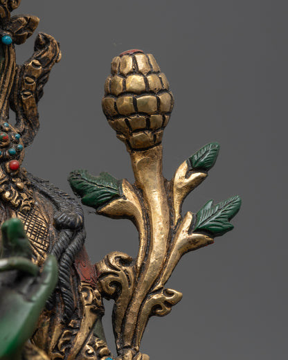 Tibetan Dolma Statue | Copper Statue of Green Tara
