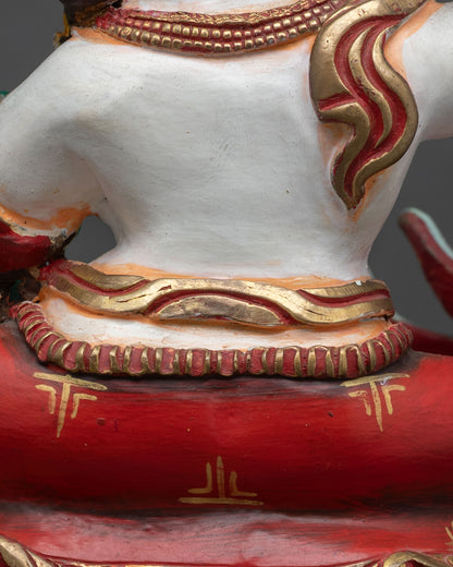 White Dzambhala Statue