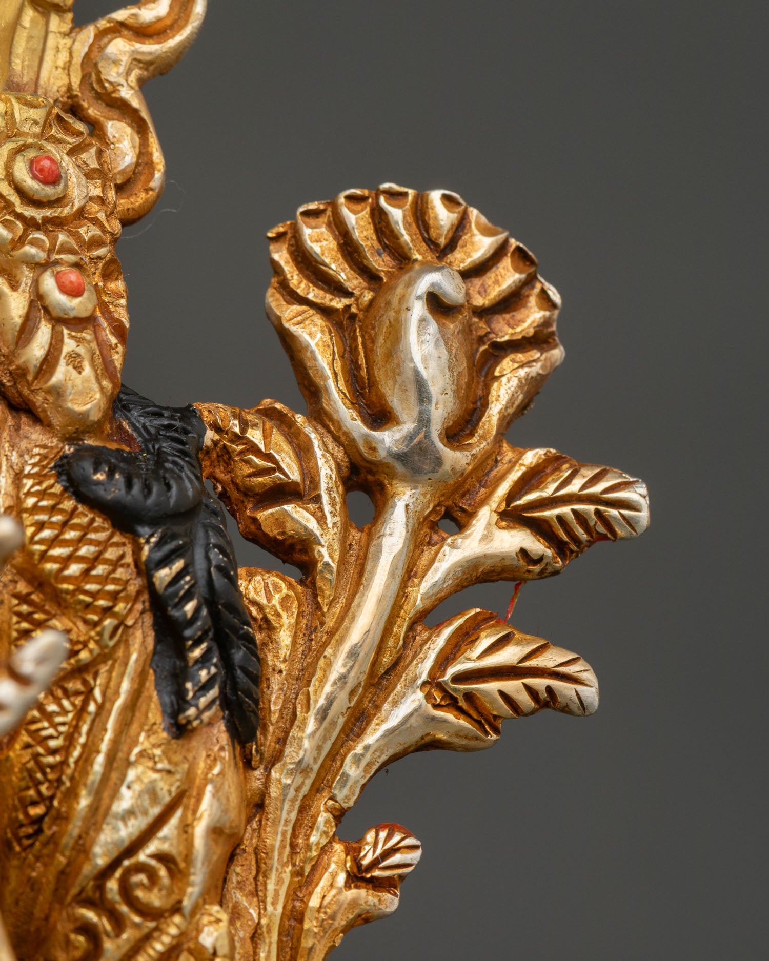 Green Tara Statue | 24K Gold Gilded Copper Artwork