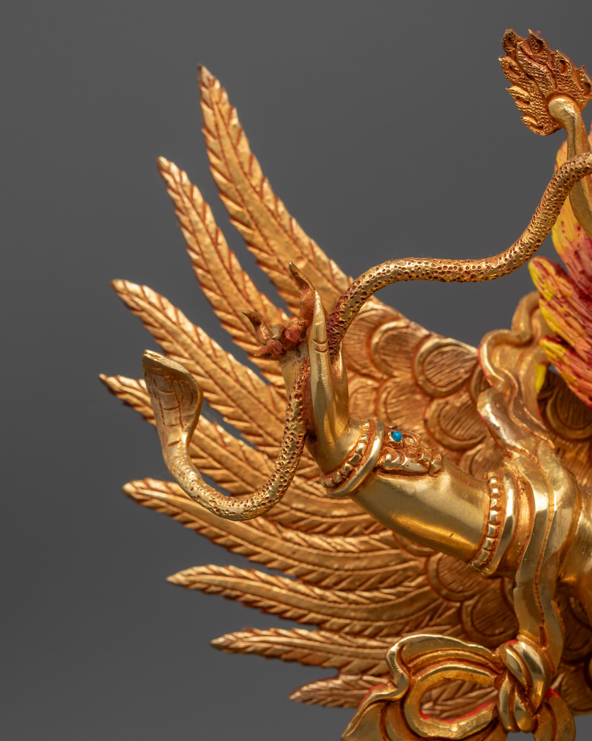 Spiritual Garuda Dev Statue | Powerful Mythical Bird Deity Artwork