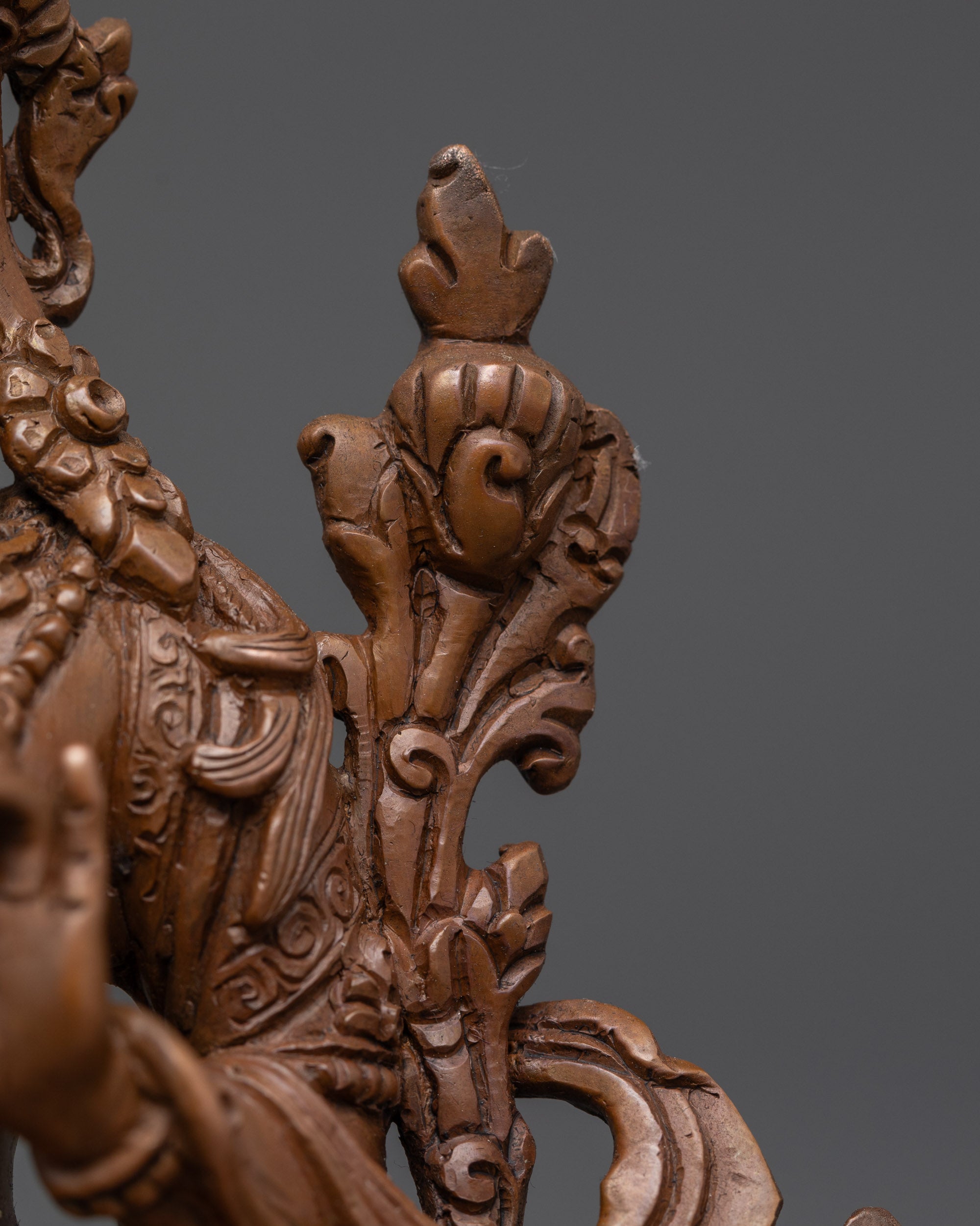 Traditional Oxidized Bodhisattva Statue Set | Tibetan Buddhist Deities