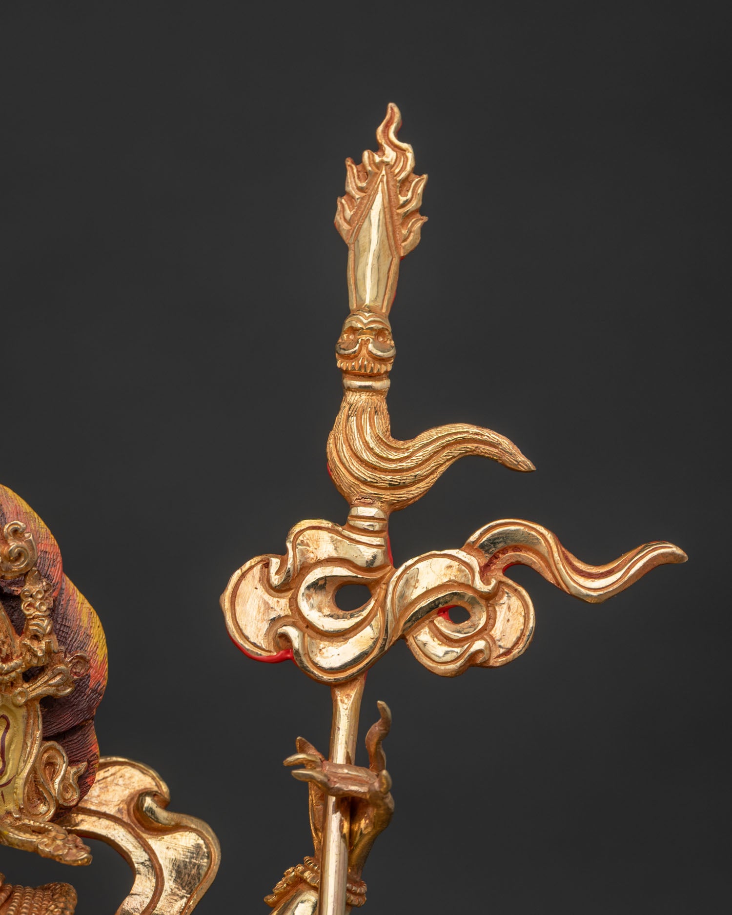 Four-Armed Mahakala Statue | Fierce Vajrayana Buddhist Guardian