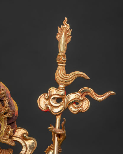 Four-Armed Mahakala Statue | Fierce Vajrayana Buddhist Guardian
