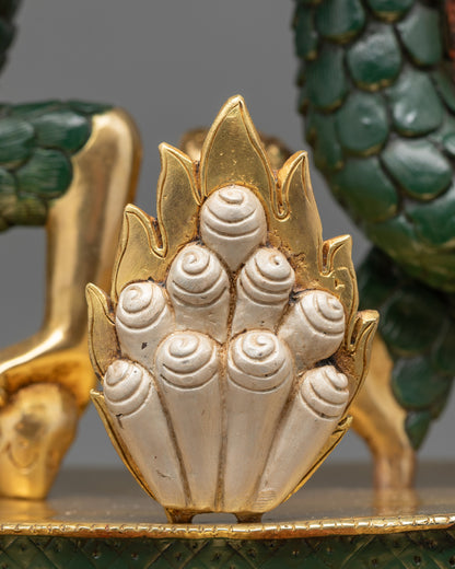 White Dzambhala Statue