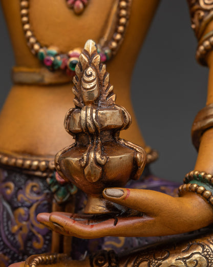Sacred Vasudhara Statue - Goddess of Prosperity and Blessings
