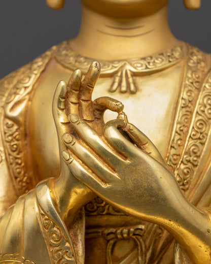 Devotional Lama Atisa Statue | Enlightened Buddhist Teacher Sculpture