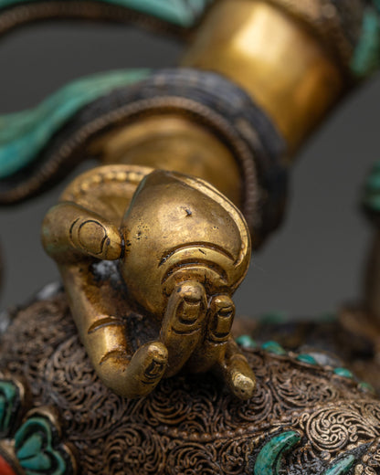 Buddhist Dzambhala Statue | Handcrafted in Nepal