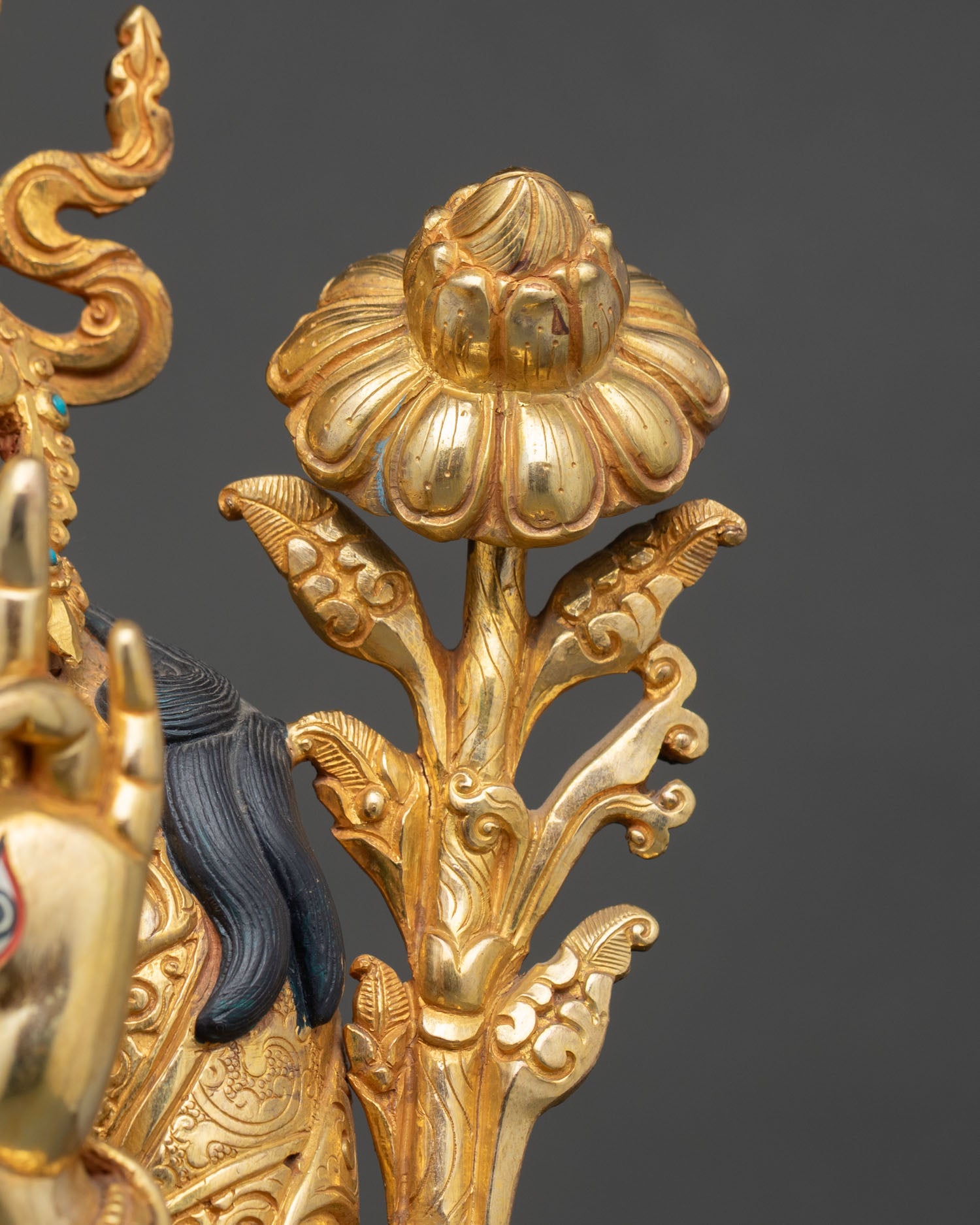 Saptalocana Tara Statue | 24K Gold Fire-Gilded Buddhist Icon