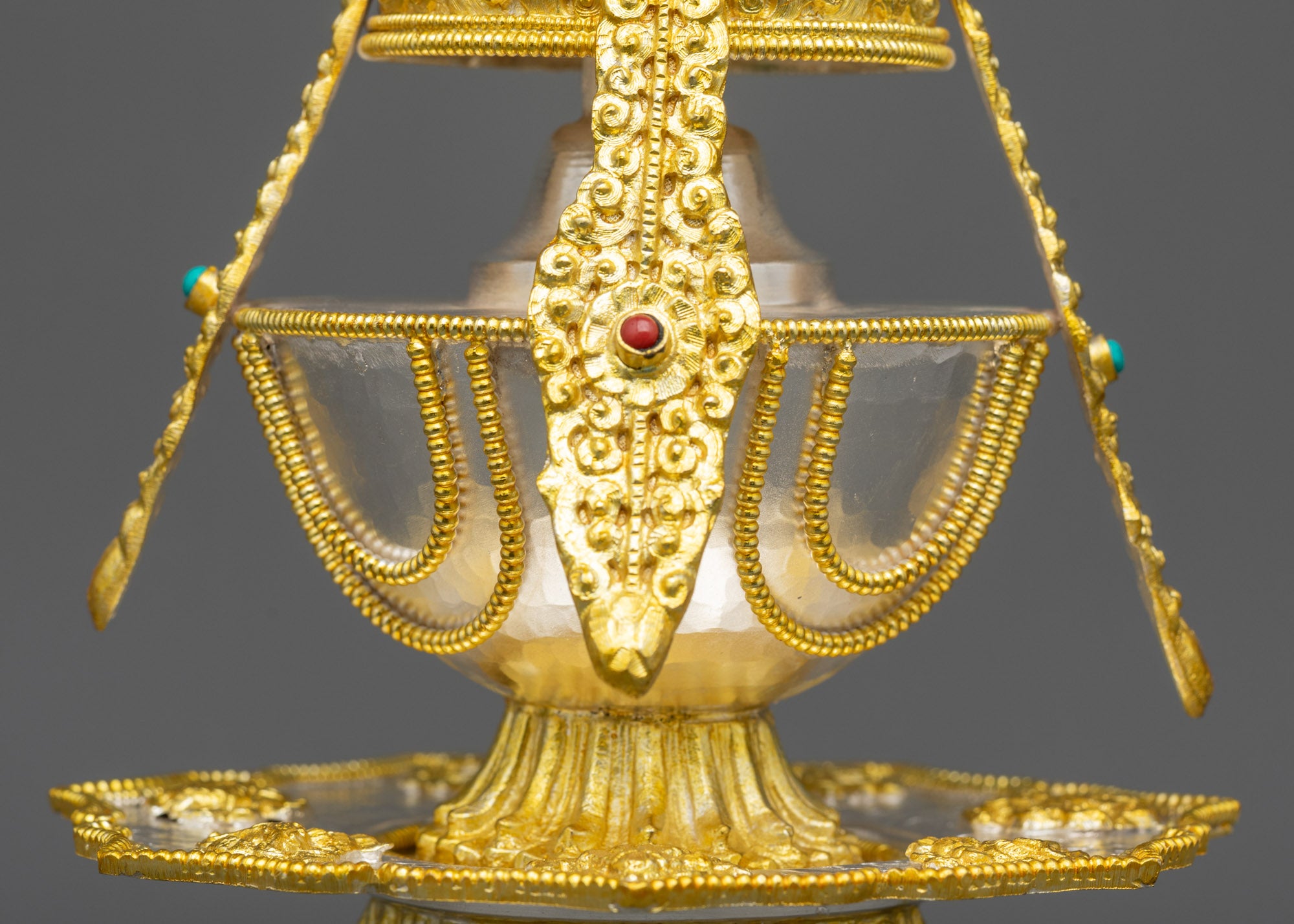 Tibetan Kalasha for Altar | Handcrafted Himalayan Ritual Nectar Vase